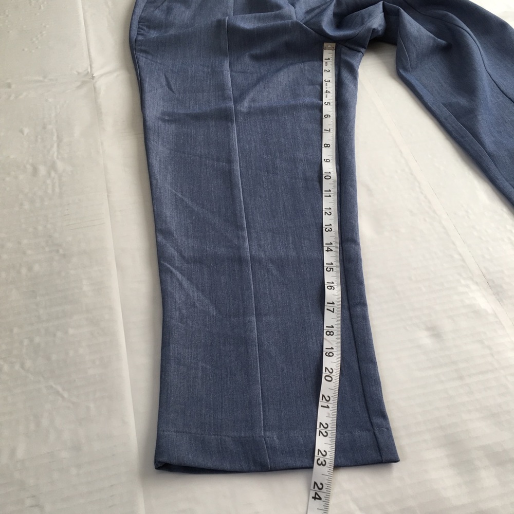 BCBGMaxAzria Blue Ankle Crop pants, Size 10 - Picture 9 of 11